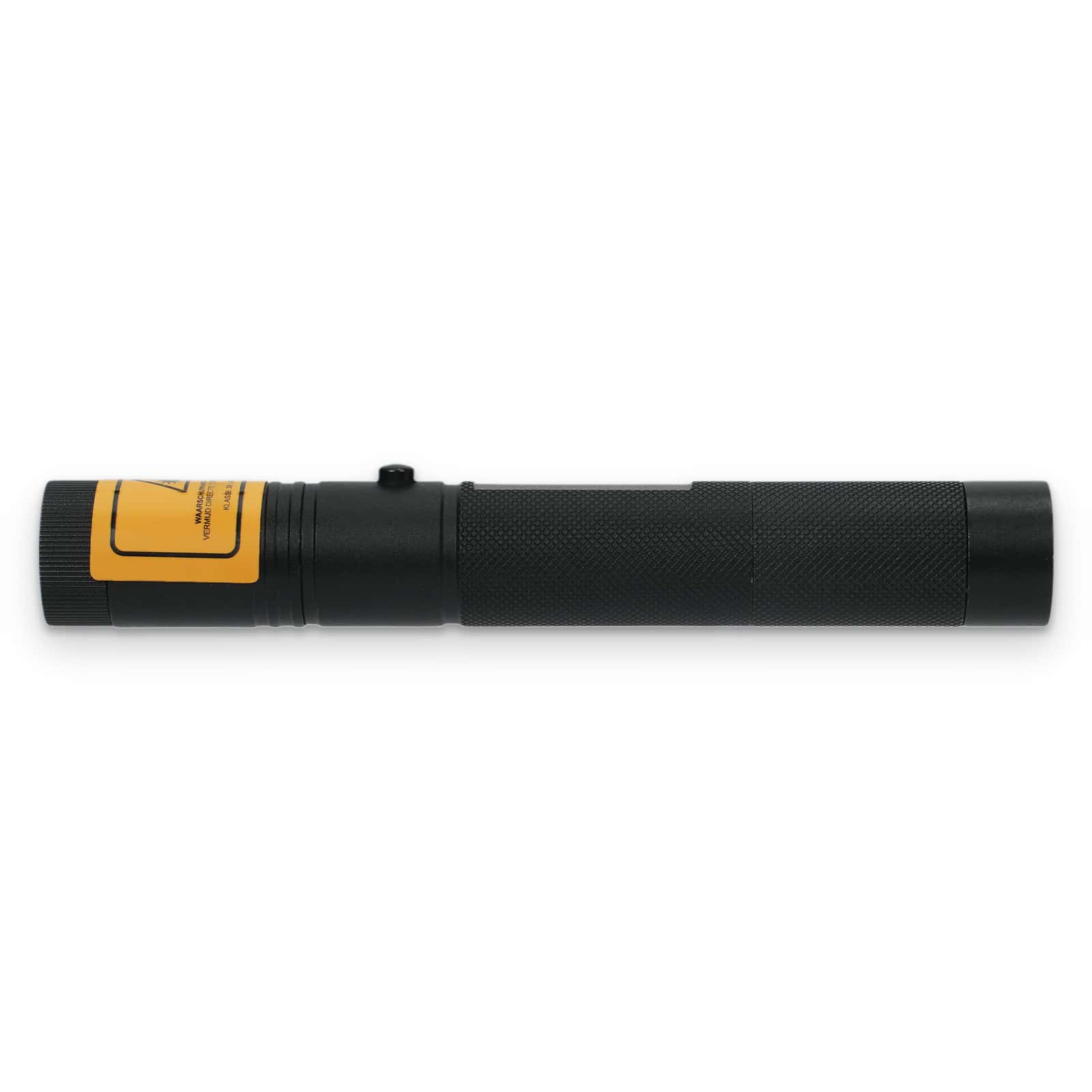 Zijaanzicht van de 200 mW paarse laserpointer met drukknop