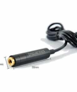 Emax 1mW lasermodule met maatvoering: 12 mm dik en 55 mm lang