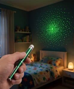 Emax groene laserpen met vijf opzetstukjes: sterretjes in de kinderkamer