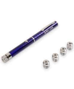 Emax paarse laserpen met vijf opzetstukjes, productfoto 1