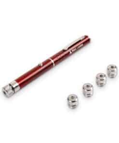 Emax rode laserpen met vijf opzetstukjes, productfoto 1