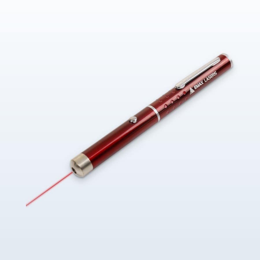 Rode laserpen van Emax Lasers met rode straal